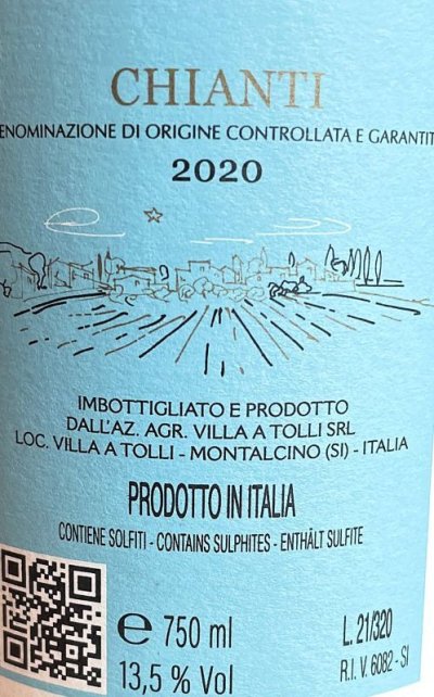 画像2: イタリアと言えばキャンティ（酸っぱくない）CHIANTI DOCG 2020 イタリアトスカーナ州（6本）2020年　樽及びステンレスタンクでの熟成